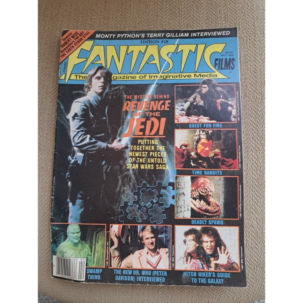 Fantastic Films Magazine April 1982 #28 Revenge of the Jedi Star Wars Dr Who